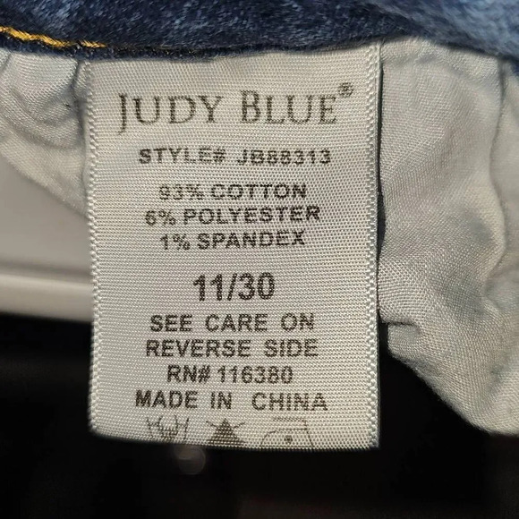 Judy Blue Womens Bartow Mid Rise Slim Fit Jeans 11/30 11 30 - Picture 4 of 4